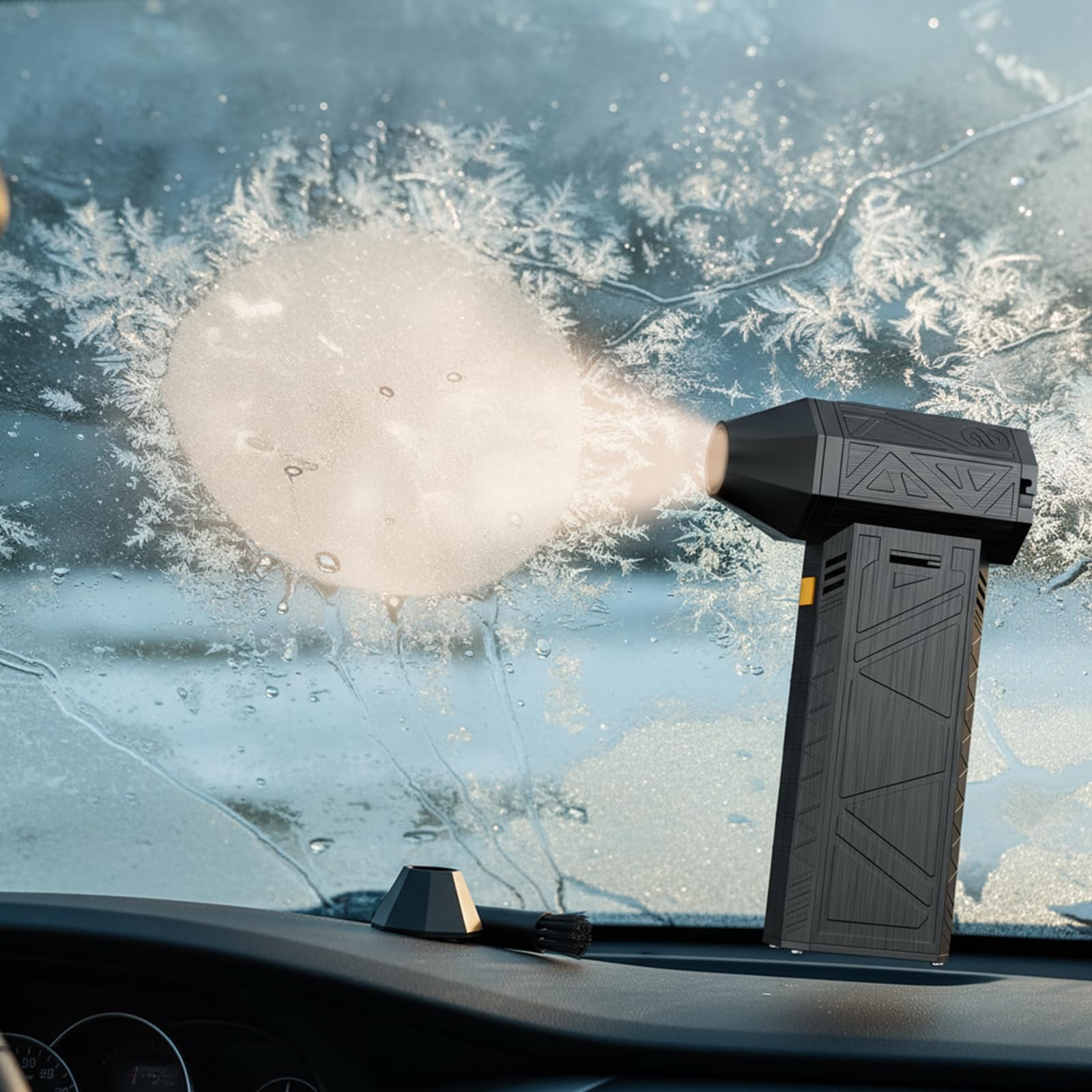 Druckluft-Staubsauger, 130000 U/min Turbo-Lüfter, kabelloser elektrischer Luftgebläse mit 3-stufiger einstellbarer Düse, Trockensprüher for Computer, Tastatur, Outdoor, Zuhause und Auto - 1 Stück