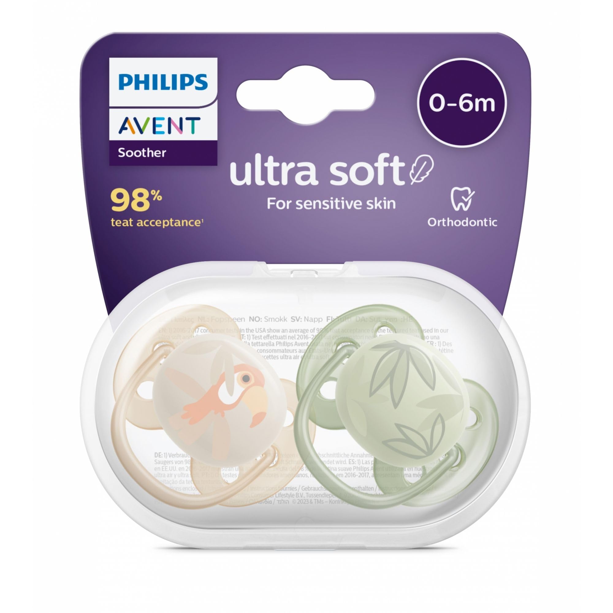 SUCCHIETTI ULTRASOFT MIX 0-​6M CREM/​VERDE/​ROSA/​BIAN
