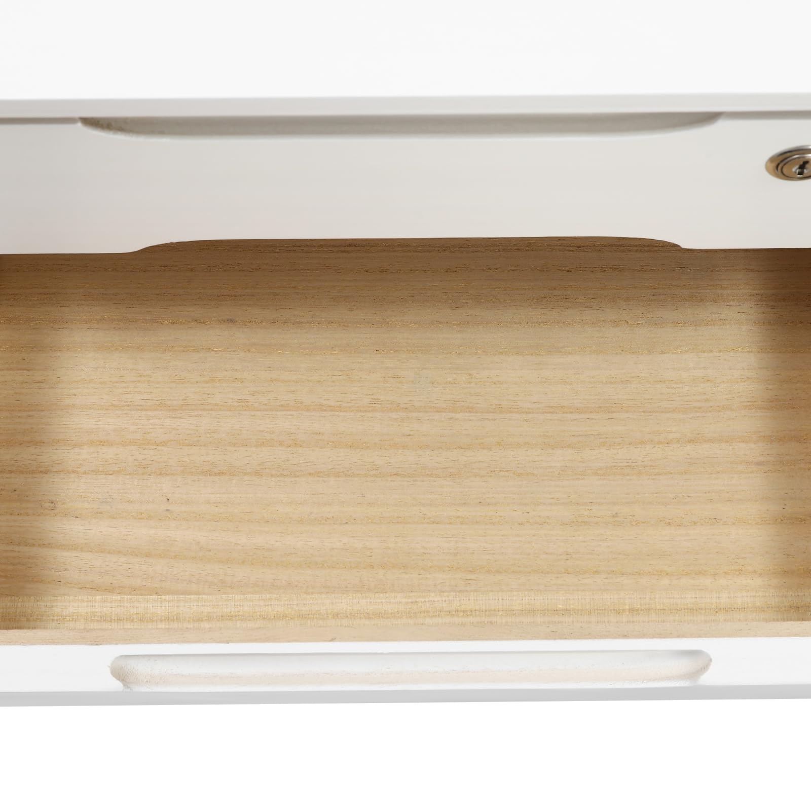 2 livelli Organizzatore da scrivania con maniglia e chiave portaoggetti per scrivania, organizer per cassetti per ufficio, camera da letto, vanità (39 x 30 x 21,5 cm)