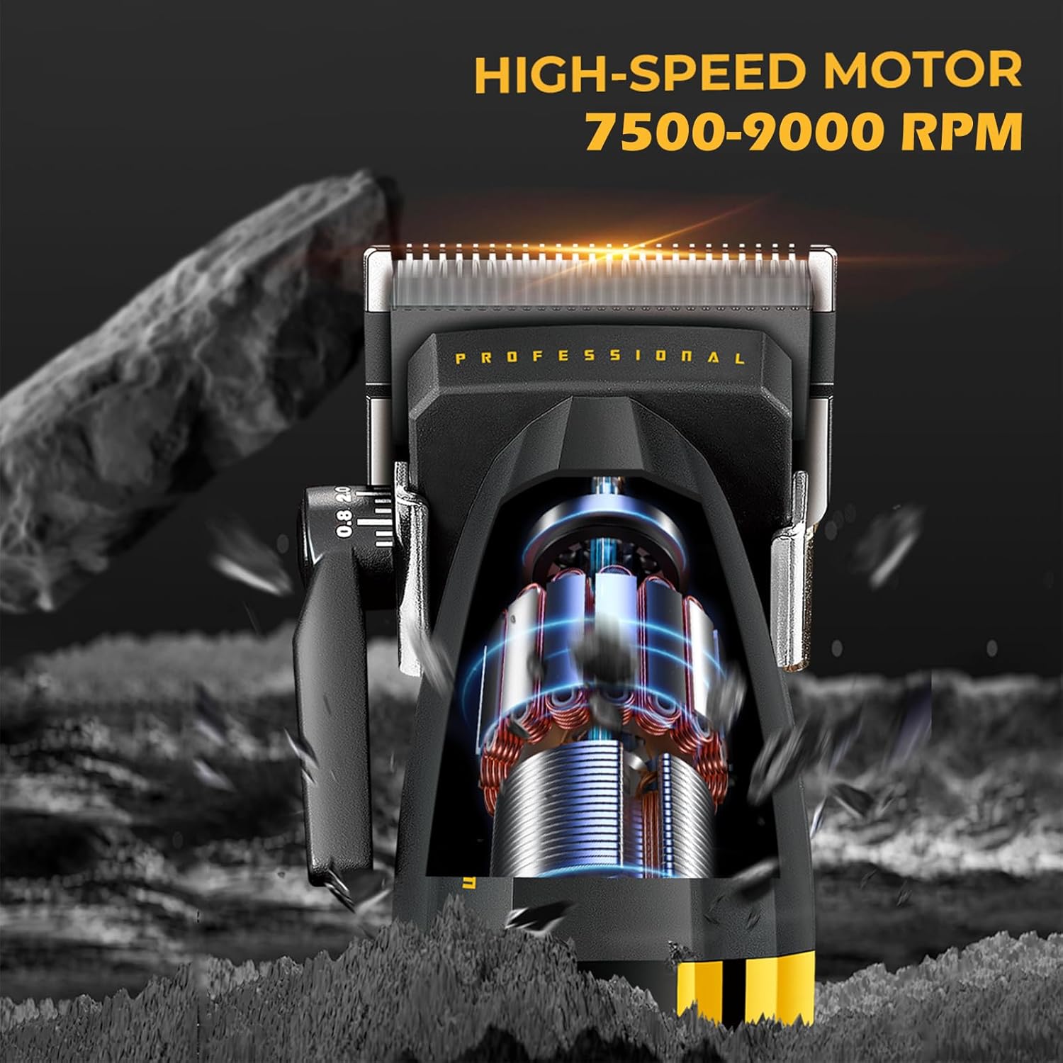 Internal view of VGR 285 clipper motor