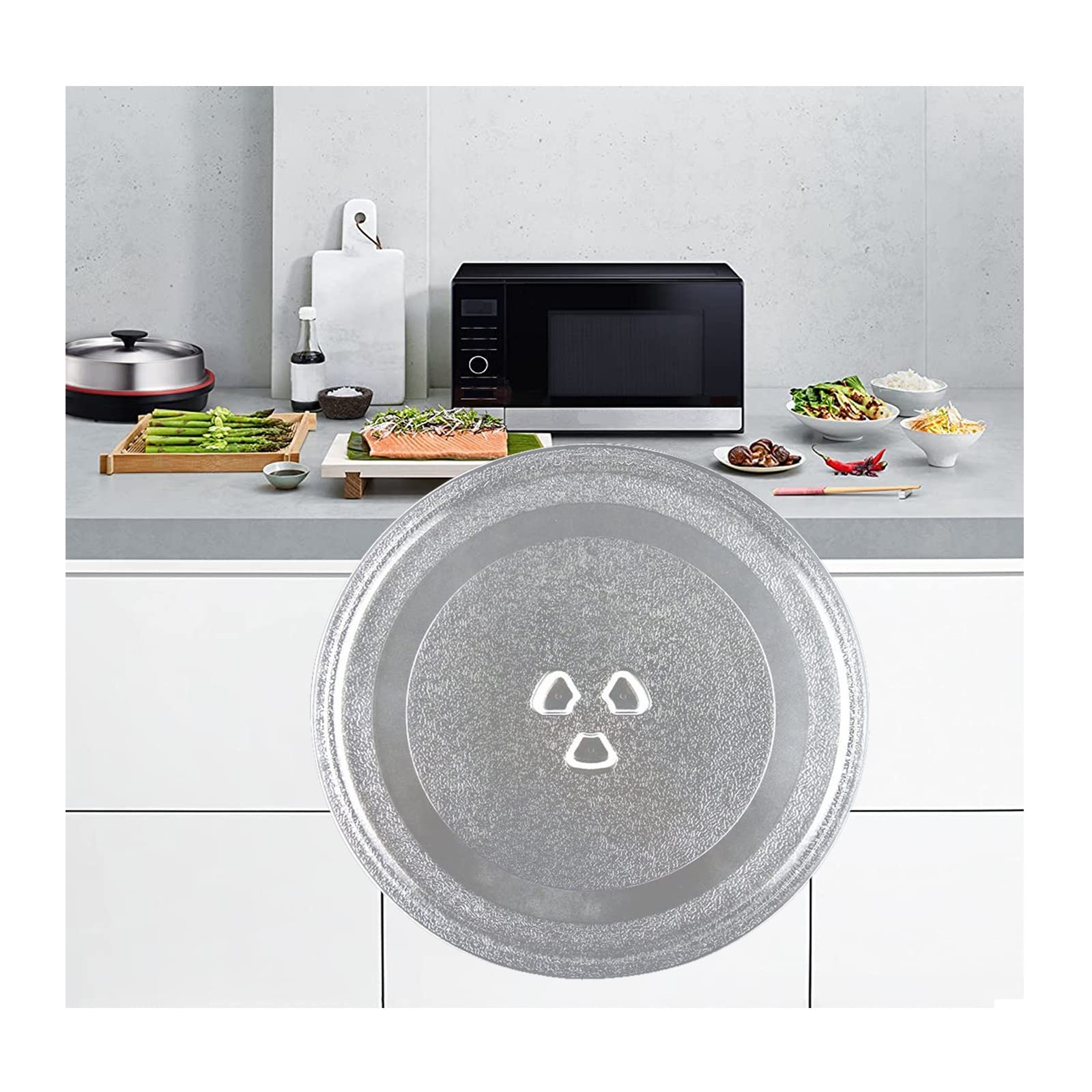 Buy Microwave Glass Turntable Plate With Turntable Motor Couple And Microwave Turntable Ring