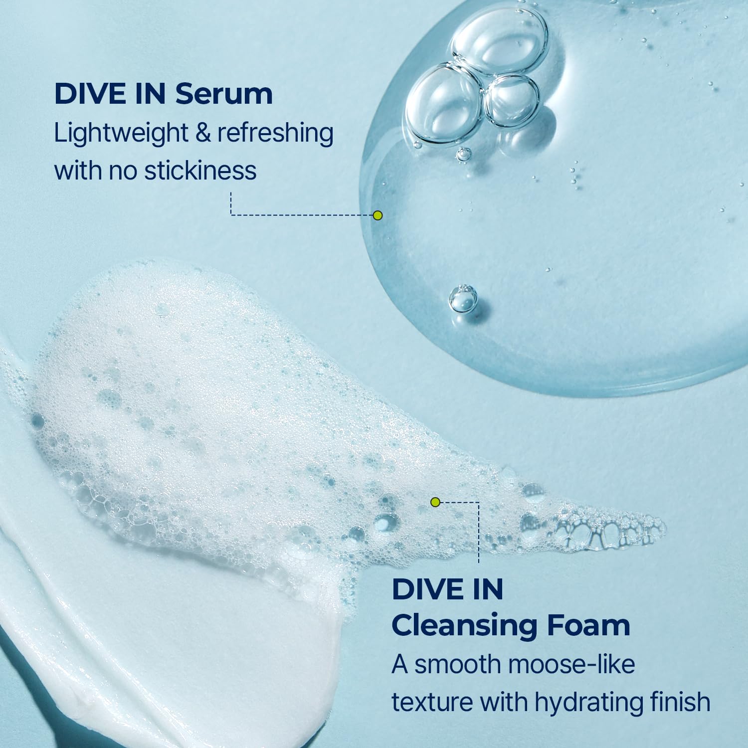 TORRIDEN Dive-in Low-molecular Hyaluronic Acid Serum 1.69 fl oz + Facial Cleansing Foam 5.07 fl oz | Vegan Clean Cruelty Free Facial Deep Hydrating Moisturizer and Cleanser
