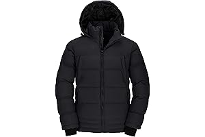 Wantdo Black Puffy Jacket for Men