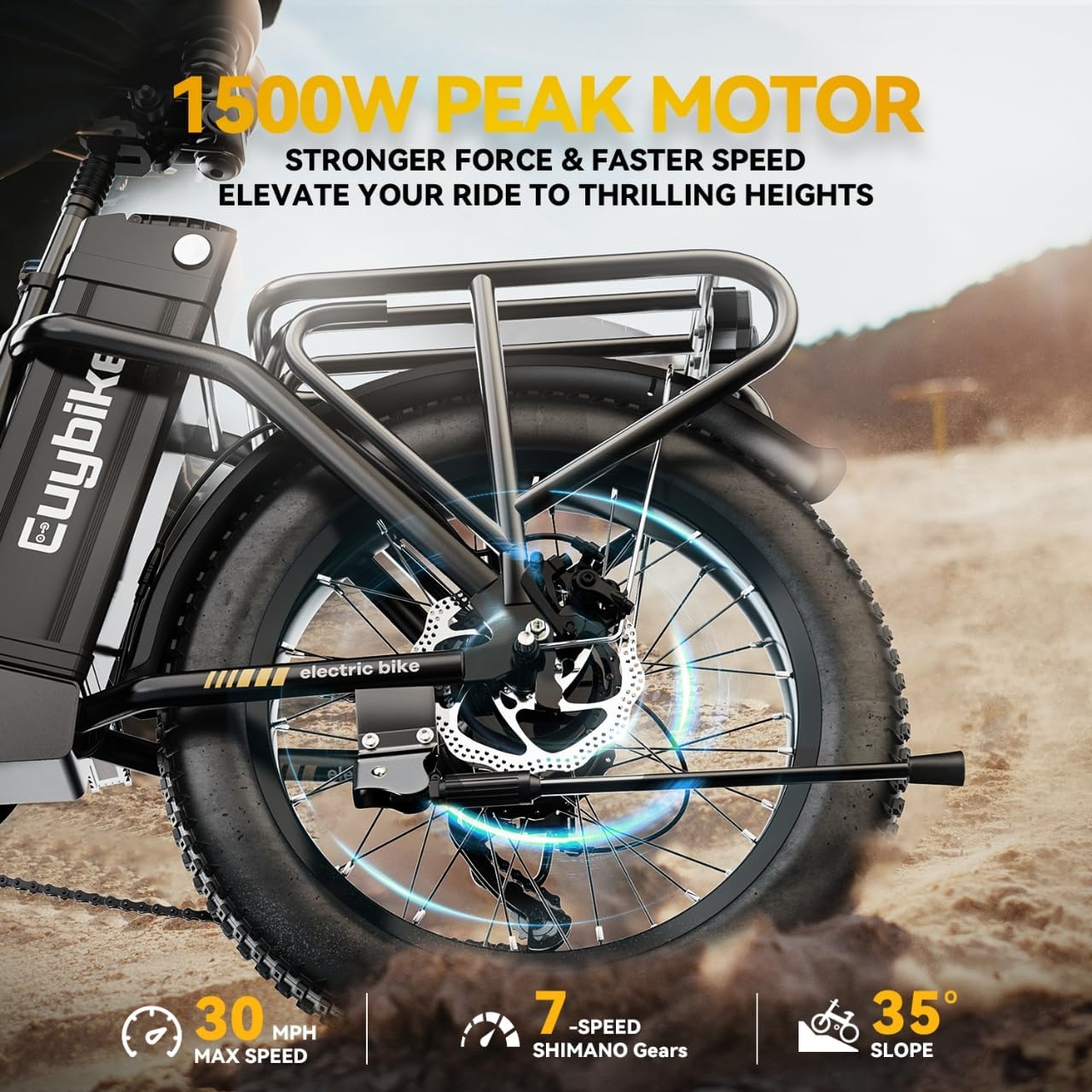 EUYBIKE Folding Electric Bike for Adults,1000W Motor(Peak 1500W),30MPH 60Miles Long Range,48V 20Ah Removable Battery, 20" Fat Tire Foldable Ebikes,7-Speed E-Bikes B-White…