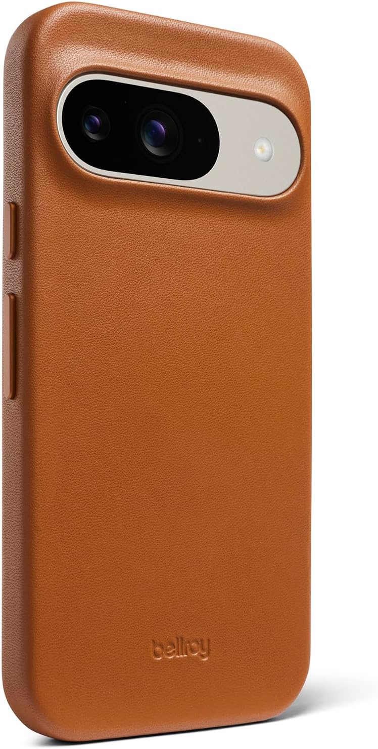 Bellroy Leather Case for Pixel 9 – (Leather Google Phone Case) - Terracotta