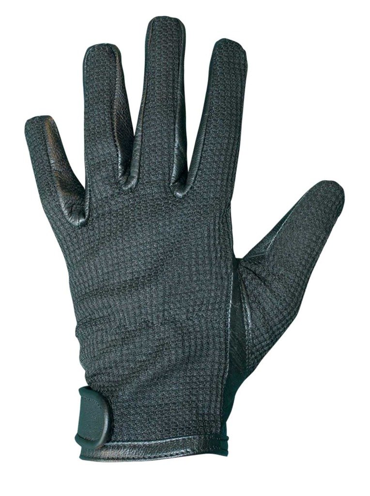 IMTD Mens Boys Youths Fitted Smart Driving Glove Breathable Air Mesh NY Bikers BMX Gloves Black