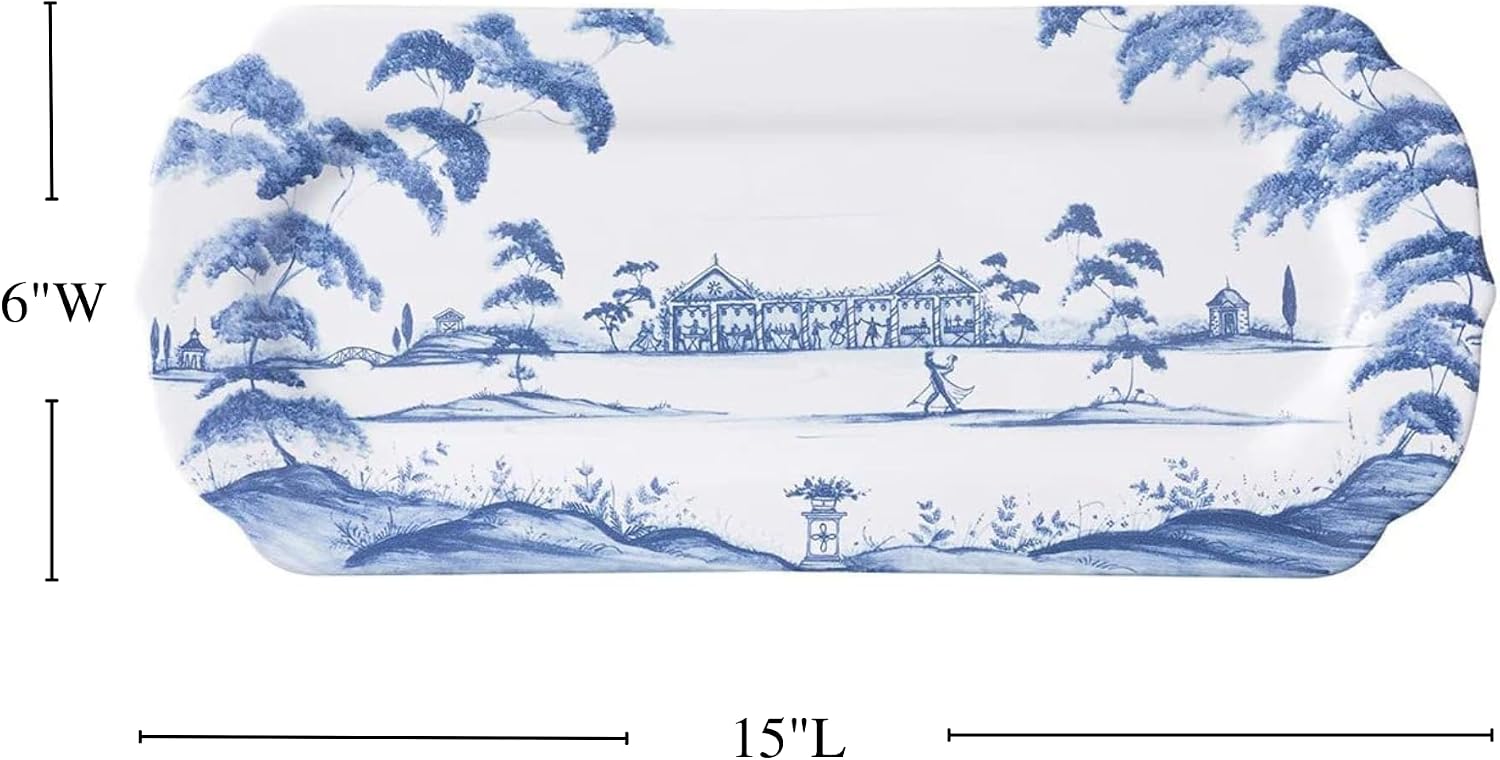 Juliska Country Estate 15" Hostess Tray - Delft Blue