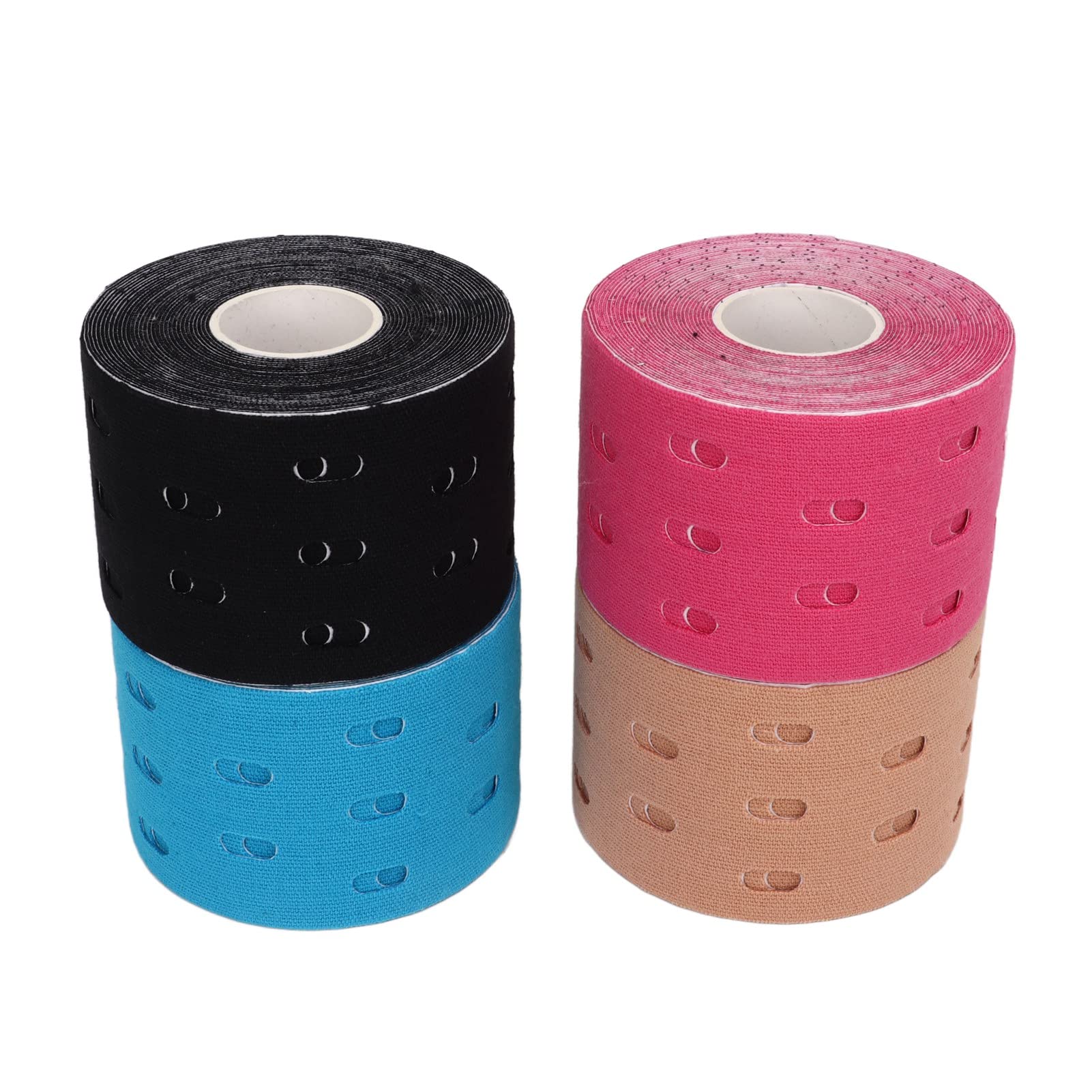 Nastro kinesiologico Nastro elastico per il corpo atletico per sport Fitness Spalla Gomito Polso Caviglia Confezione da 4 pezzi