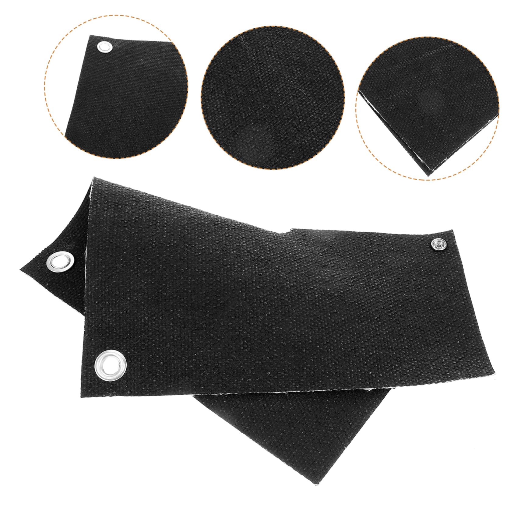 SOLUSTRE 3pièces Tapis Ignifuge Fibre De Pour Lors Soudage à Haute Température Pour Soudage De