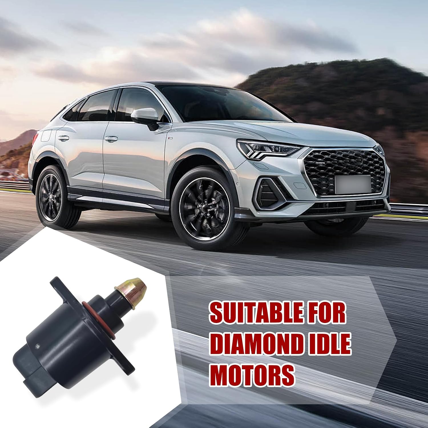 1 PC Automotive Fuel Injection Idle Air Control Valve, Wear Resistant and Durable Idle Control Valve, Replacement Parts 90380 10526 90325864, Suitable for King Kong Idle Motor Idle (Black)