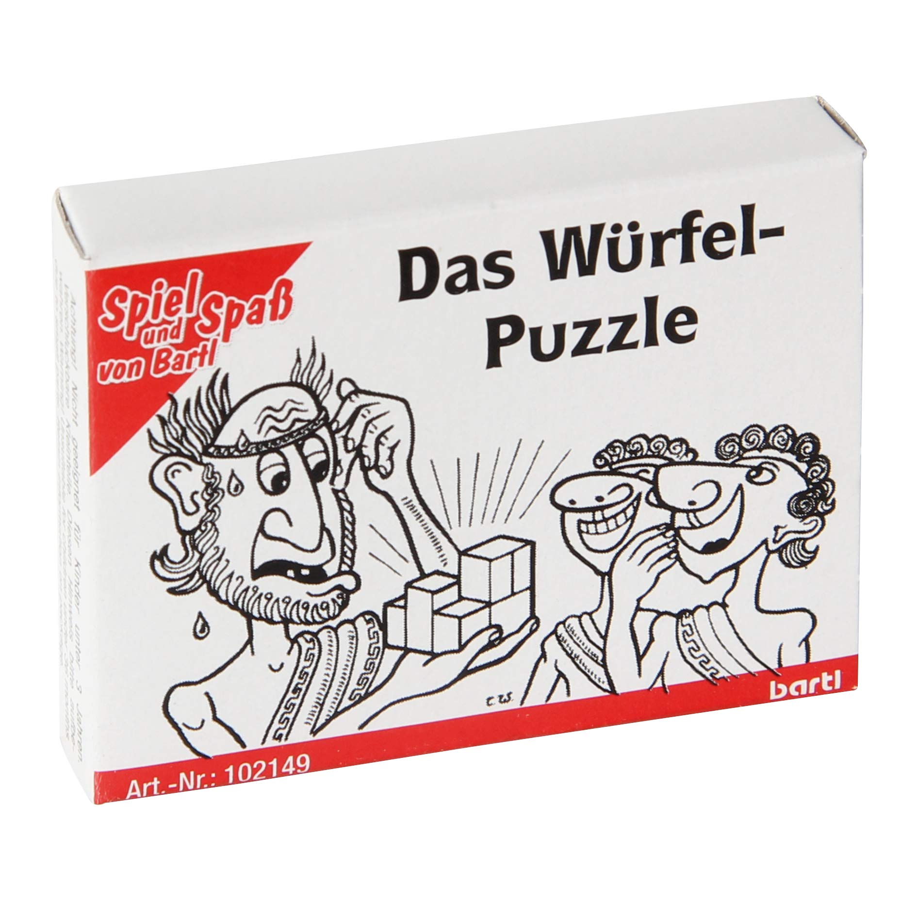Bartl Mini-Holz-Puzzle „Das Würfel-Puzzle“ – 7 Teile, Made In Germany, Für Knobelfans Ab 6 Jahren