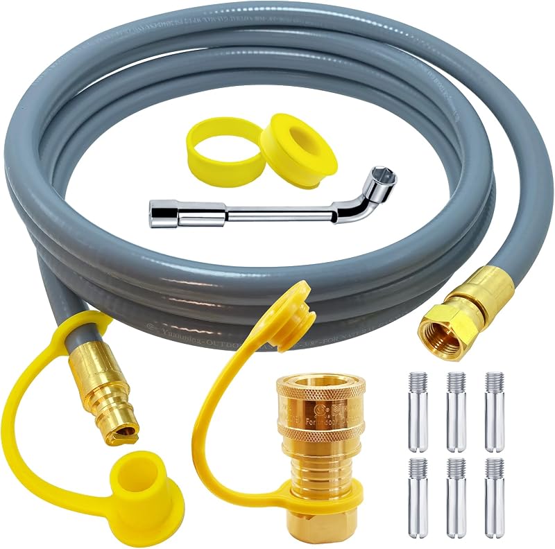 8216842R04 Natural Gas Conversion Kit Compatible with Char-Broil Commercial & Signature Series Dual Fuel Grill(2020-Newer),Propane to Natural Gas Conversion Kit with CSA Gas Hose & 3/8" Quick Connect.