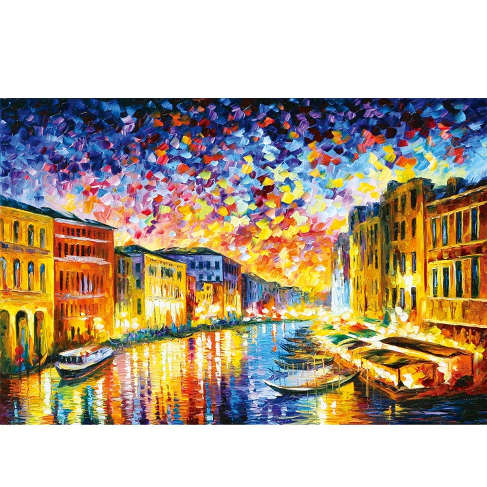 Bonmin Puzzles, Wooden Puzzles 1000 Pieces, High Difficult Puzzle, Creative Colorful DIY Decompression Educational Intellectual Parent-Child Game Jigsaw Puzzle of Adriatic Sea, for Children