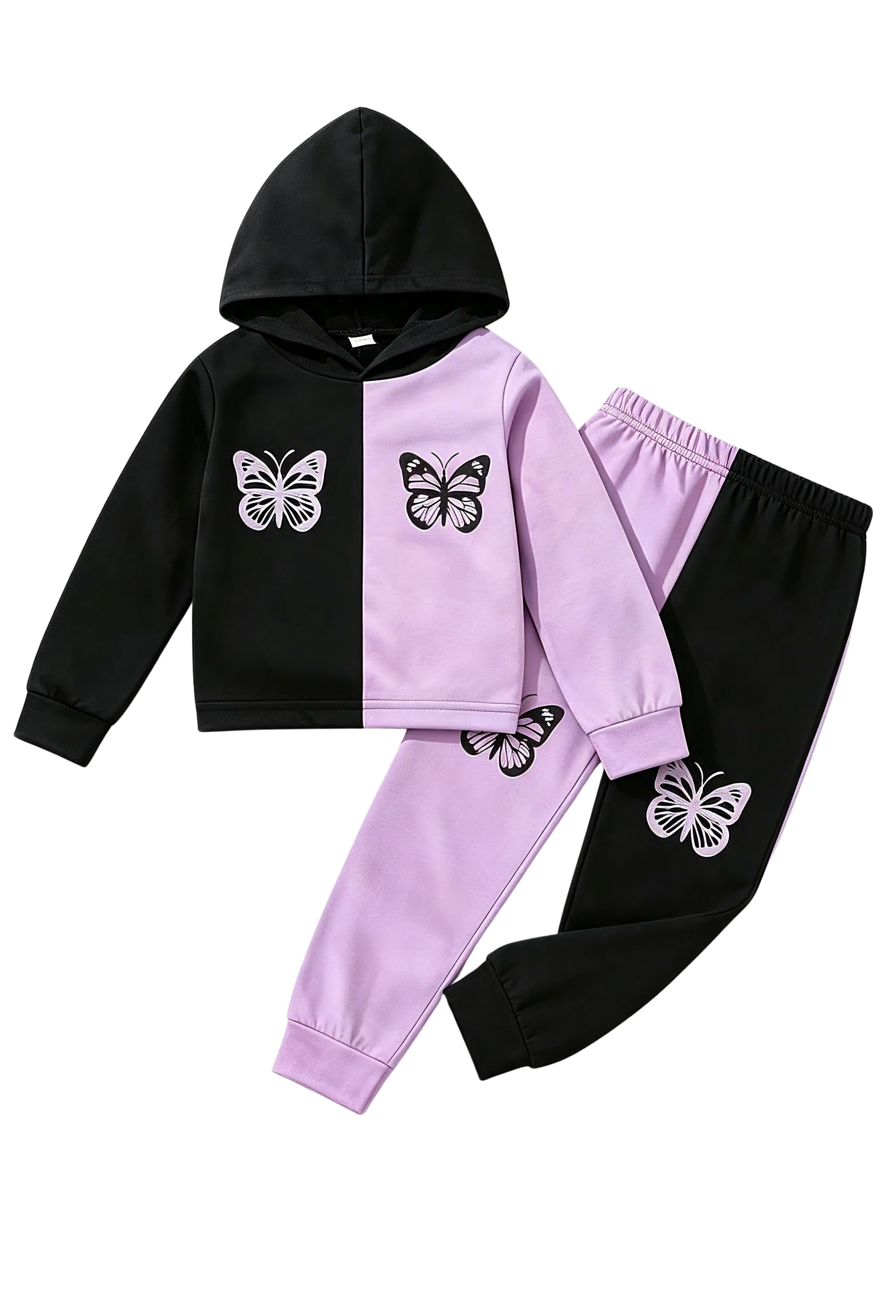 Kid Toddler Girl Clothes - Tie Dye Hoodie Sweatshirt Girl Outfits Pullover Jogger Hooded Sweatpant Set