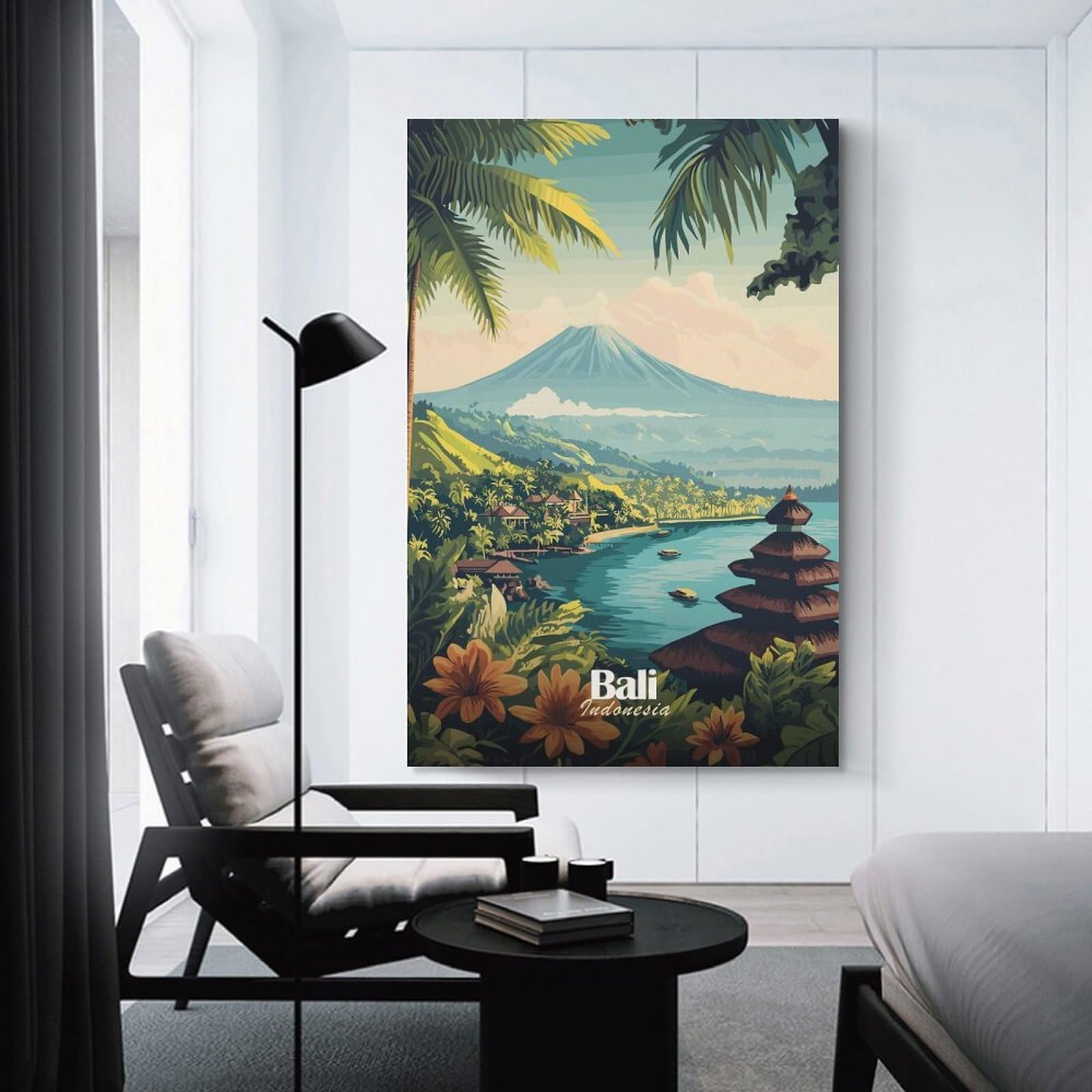 Junmoney Bali Indonesia Travel (2) Home Decor Wall Art, 20x30inch(50x75cm), for New Homes, Bedrooms Or Workspaces, Gift Idea for Housewarming And Birthdays