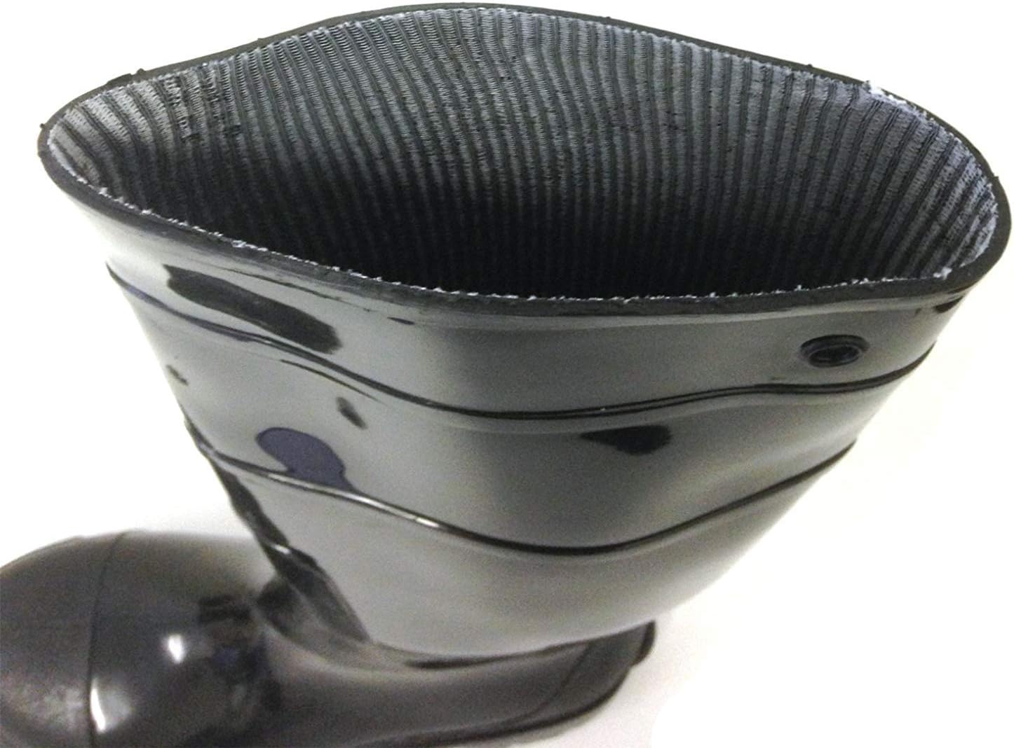 R-303 Men's Rain Boots Black Rubber Waterproof Knee Slip-Resistant Snow Work Shoe