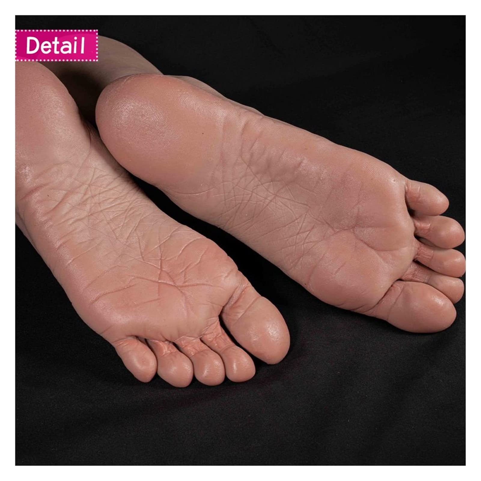 Model stóp męskiej UE 46. Widoczne naczynia krwionośne Ogrzewany szkic rysunek Skarpety do butów Sandal Display Art Ciecz Silikon(Silicone Toes bone,One pair)
