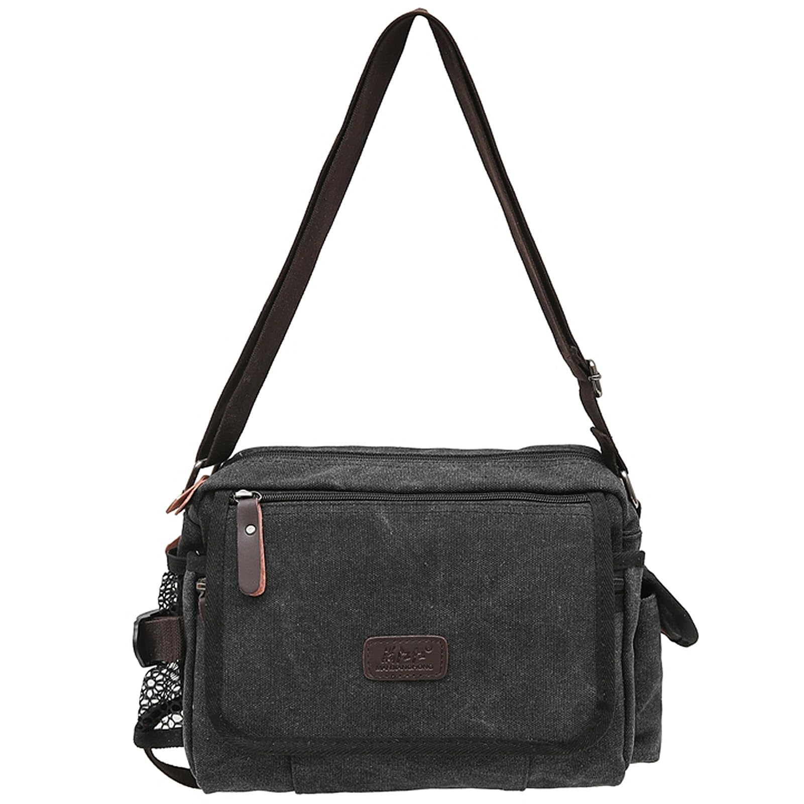 Bolso bandolera para hombre, bandolera de lona estética