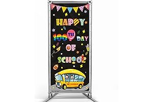 Happy 100th Day of Kindergarten Door Cover Decorations