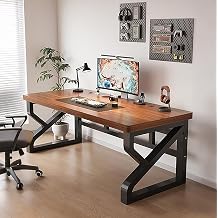 Gaming Desk for 2 People, Computer Desk, Wooden, Office Desk, K Shaped Table Legs, Reinforced and Stable, Width 31.5 / 39.4 / 49.2 / 63.0 / 70.9 inches 80 / 100 / 140 / 160 / 180 / 180 cm, PC