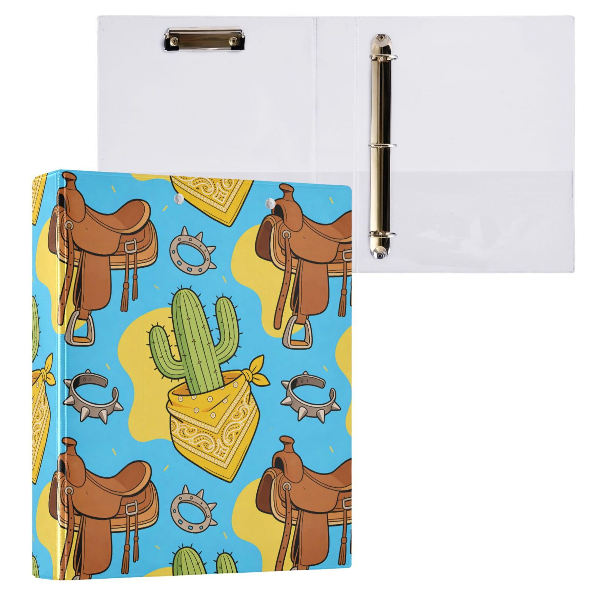 Raccoglitore a tre anelli da 12,7 cm con tasche interne, confezione da 1/2 raccoglitori universitari per studenti, 200 fogli