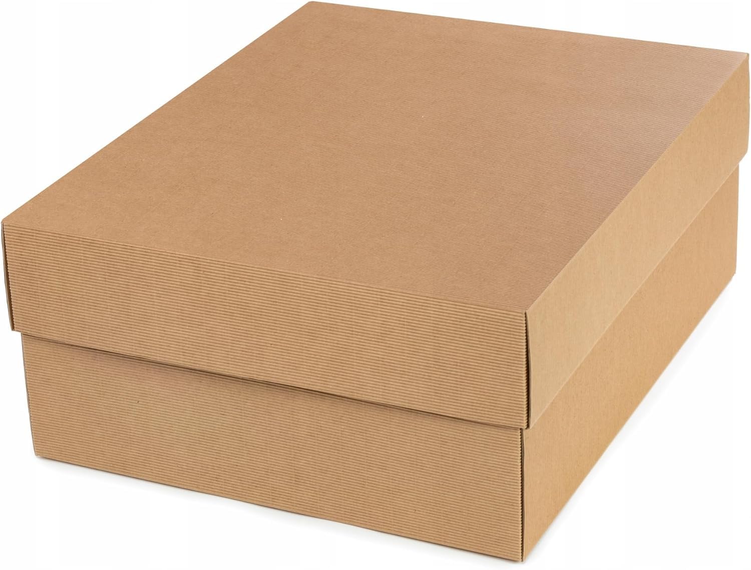 100 Stück Geschenkbox 150x150x70 mm GESCHENKKARTON MIT STÜLPDECKEL Versandkarton E-commerce Karton 1-Wellig 400G Braun Kartonage Verpackung Postkarton Versandschachtel Paket Päckchen