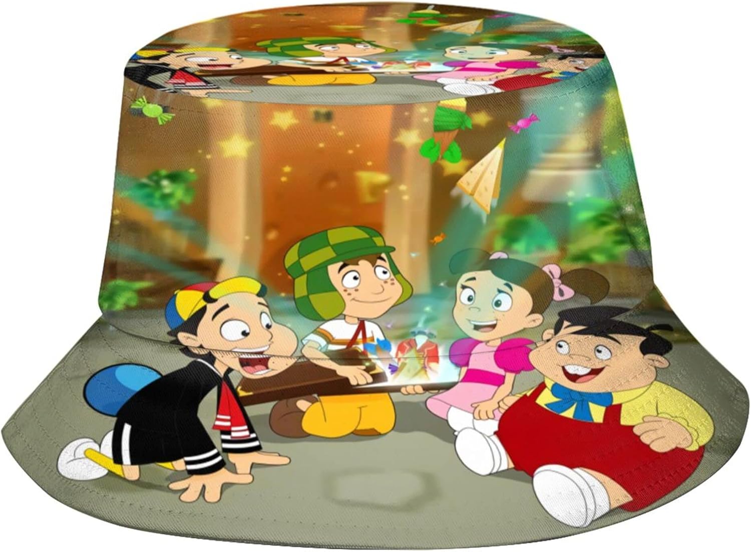ORPJXIO Bucket Hat El Chavo Anime Del Ocho Fisherman Hats for Women Men ...