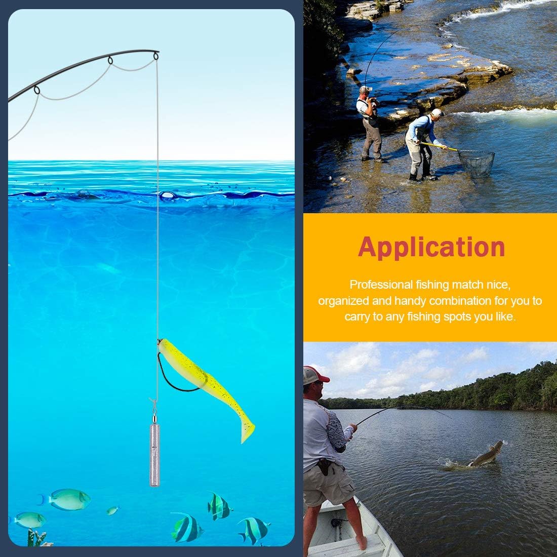 Hilitchi Pencil Drop Shot Weights Fishing Weights Rotating Weight Sinker Jig Head (7g-26pcs) : Sports & Outdoors