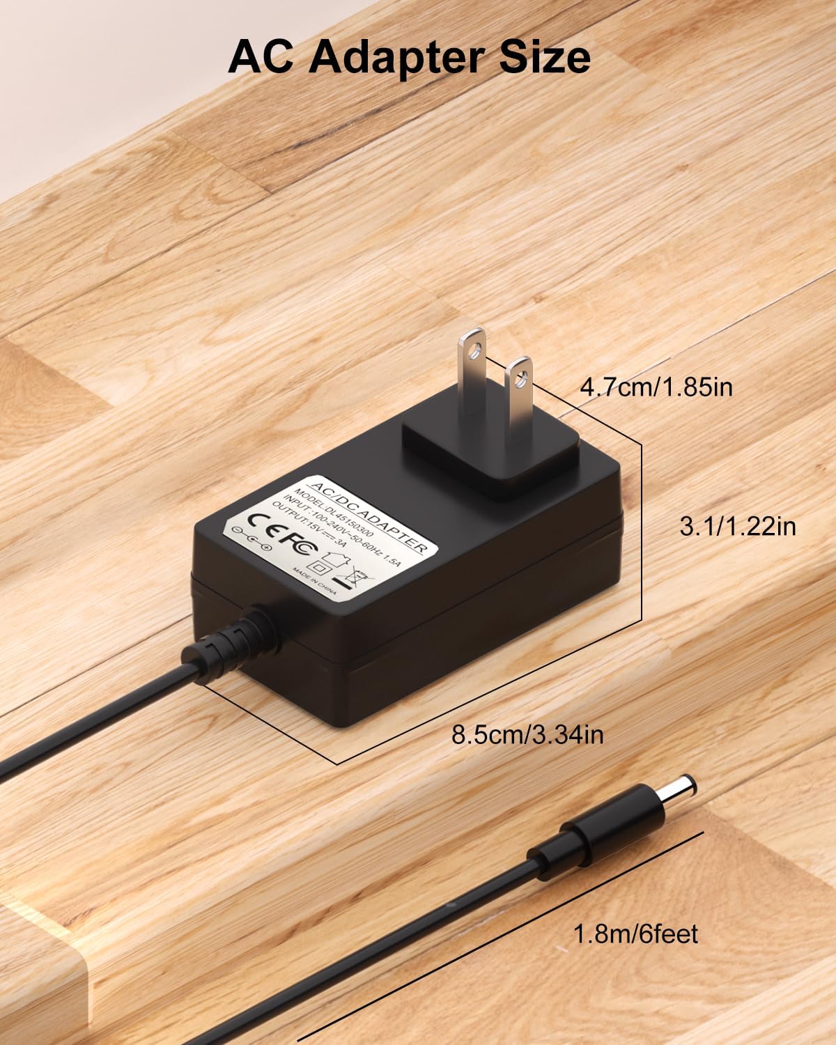 15V 3A AC/DC Adapter Charger Compatible with Turtlebox Speaker Gen 2: Loud! Outdoor Portable Bluetooth 5.0 Audio Replacement Power Supply Cord for Turtle Box Charger - Image 7