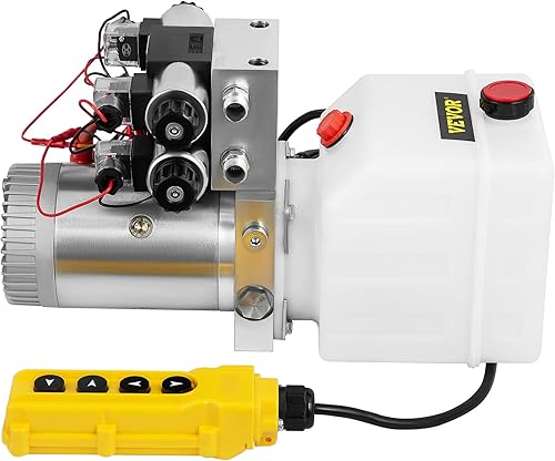 Miniatura 9 de VEVOR Bomba Hidráulica de Doble Efecto, Unidad de Potencia Hidráulica de 4 Vías, Paquete de Potencia Hidráulica de Doble Solenoide, Bomba