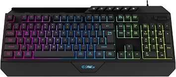 Claw's Nexus K1 RGB Full Membrane 104 Keys Extra Multimedia/Rollover Sound Control Mechanism & Claw's Reflex Mesh Wired Gaming Keyboard (11 Different RGB Effects)