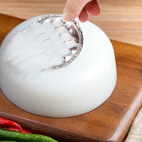 Miniatura 6 de 2 raspadores de gelatina de acero inoxidable para uso en cocina, raspador de jalea de frijoles y cortador de fideos con orificio para colgar,