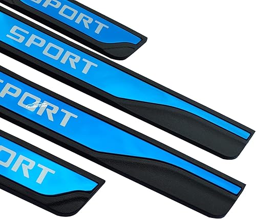 Miniatura 10 de GZBFTDH Protector de rasguños para umbral de puerta de automóvil, compatible con accesorios Volvo XC40 XC60 XC90, placa de entrada de puerta de