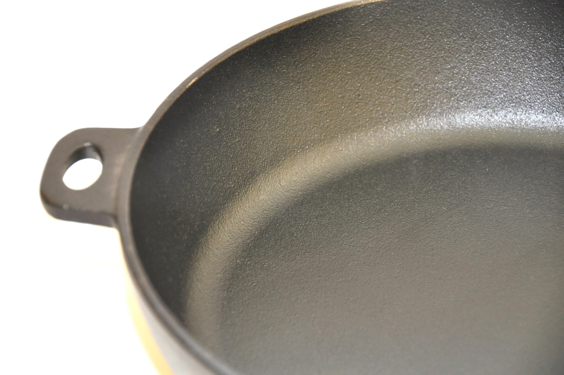 Generisch Padella in ghisa 28 cm di diametro sfuggente con manico in legno