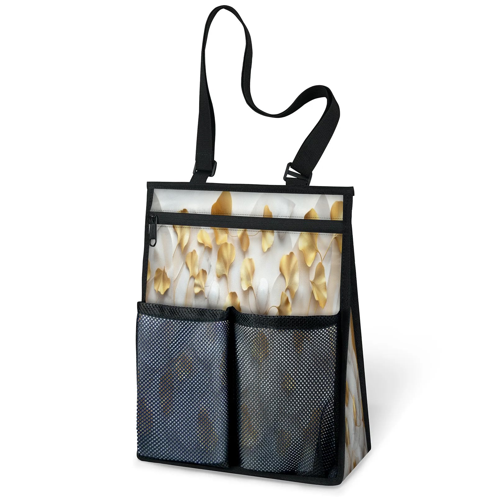 Ourtheme Decor Art Print Portable Shower Bag for Travel Gym Camp Beach Tote Shower Caddy Bags Hanging Toiletry