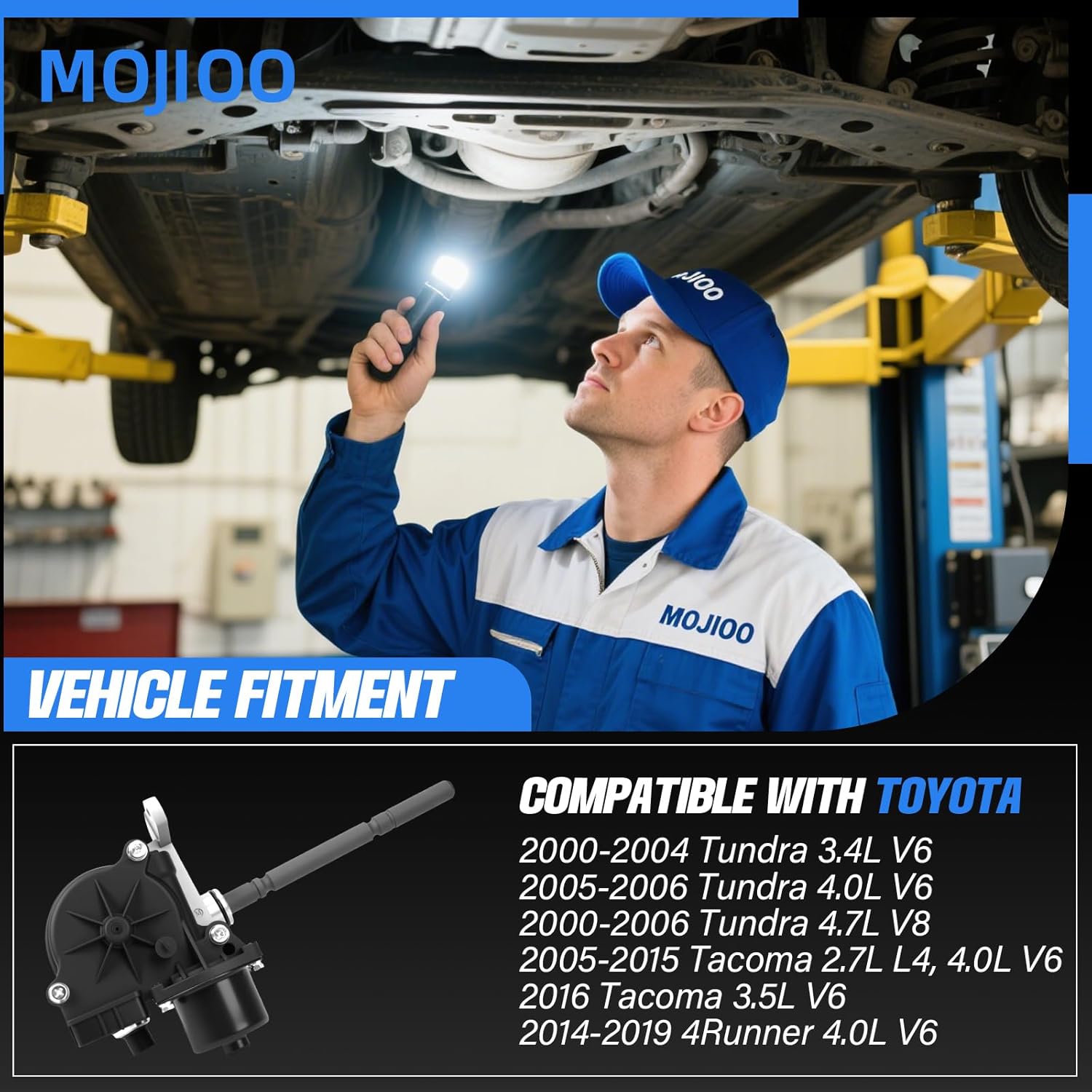 4WD Transfer Case Motor Compatible with 2000-2006 Tundra, 2005-2016 Tacoma, 2014-2019 Toyota 4Runner,4x4 Transfer Case Shift Actuator Motor Replacement for 36410-34015 36410-34011 36410-34012