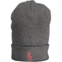 Ralph Lauren Beanie Classic Hat Cotton One Size Grey, gray, One Size
