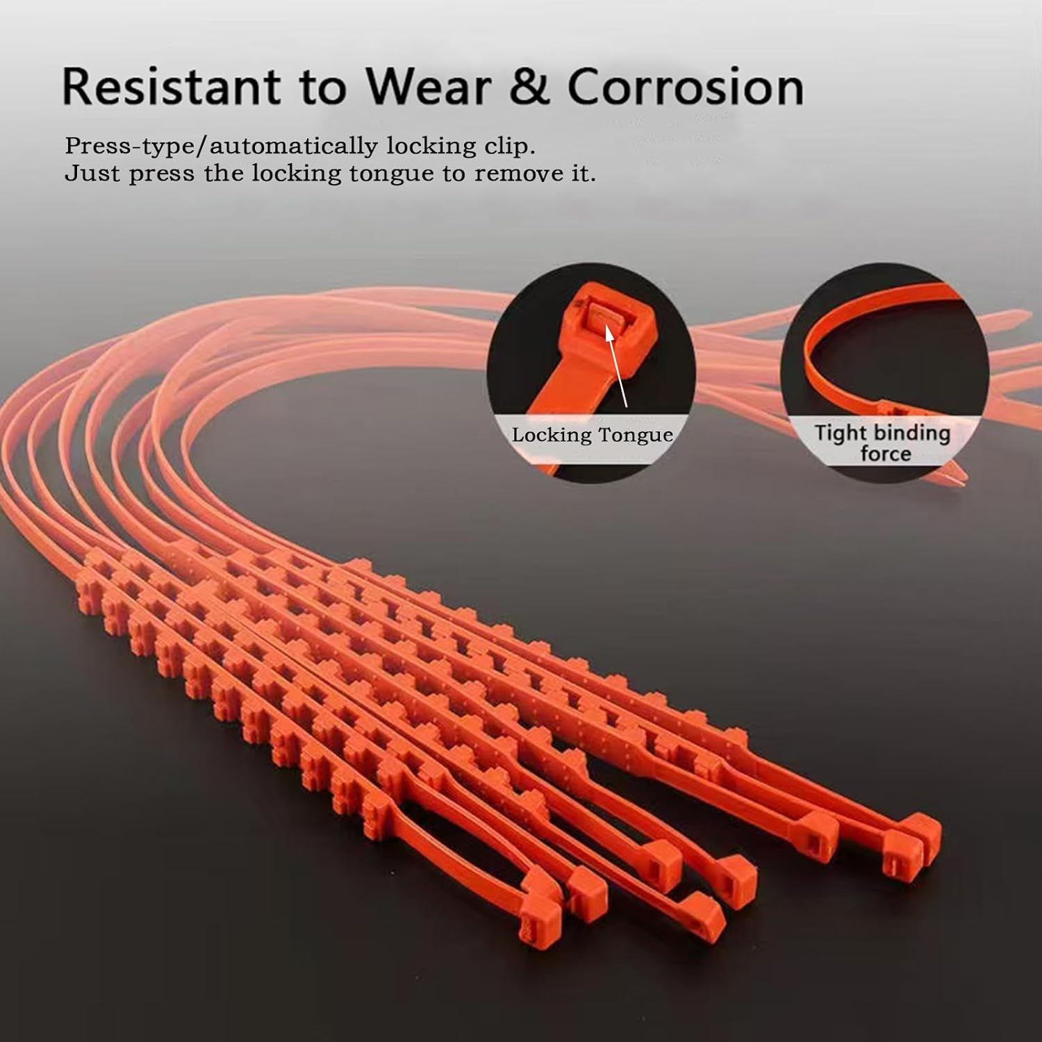20pack Snow Tire Chains Reusable Anti-Skid Car Winter Wheels Chain Universal Cable Tire Belts, Red Non-Slip Zip Tie Tires Chain Emergency for Auto Pickup Trucks Suv