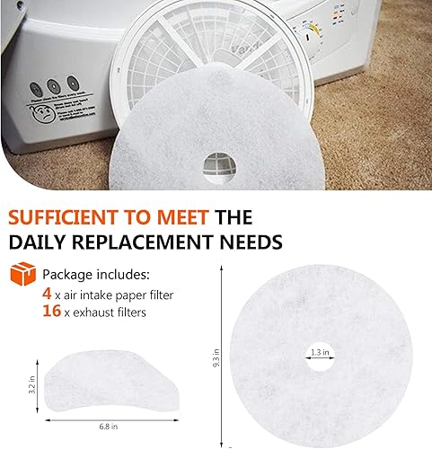Miniatura 5 de Actualización de poliéster20 filtros de escape para secadora Panda de Beaquicy  Filtro de pelusa para secadores Panda Sonya Magic Chef Avanti