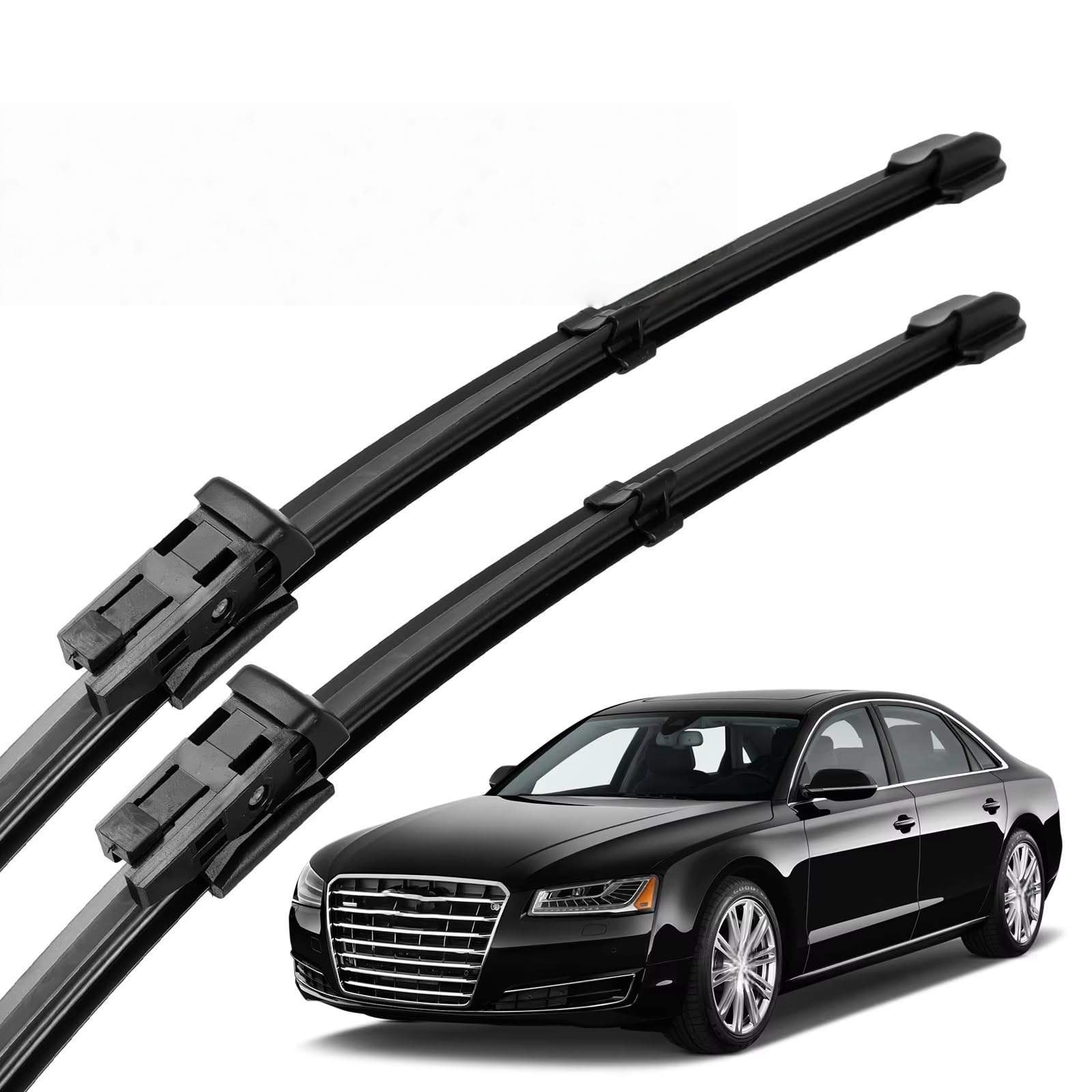 PAPEP Windscreen Wiper Blades for Audi A8 S8 D4 2010-2017 26"+21", Front Replacement Wipers OEM Quality Water Repellent Rubber Automotive Windshield