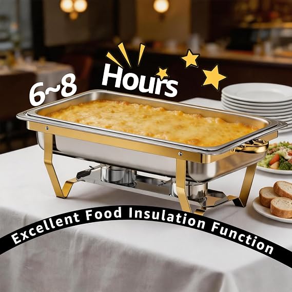 Chafing Dishes for Buffet 5 Pack 9QT Chafing Dish Set