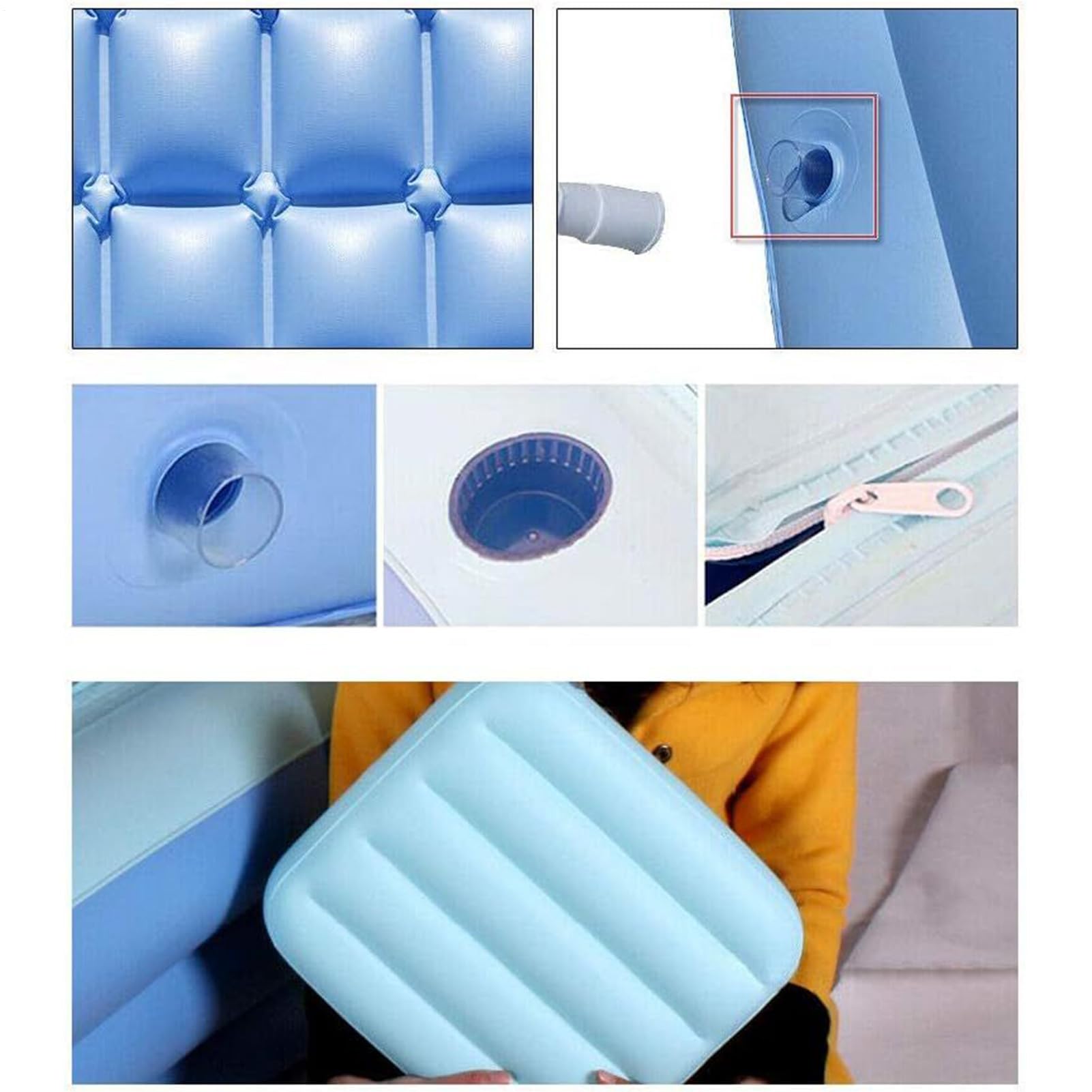 Bain Gonflable | Baignoire Pliable PVC Gonflable avec Tapis de Siège pour Douche - Bain Spa, Accessoire Salle de pour Homme Fils Adolescent Fille Femme Garçon Femmes Filles