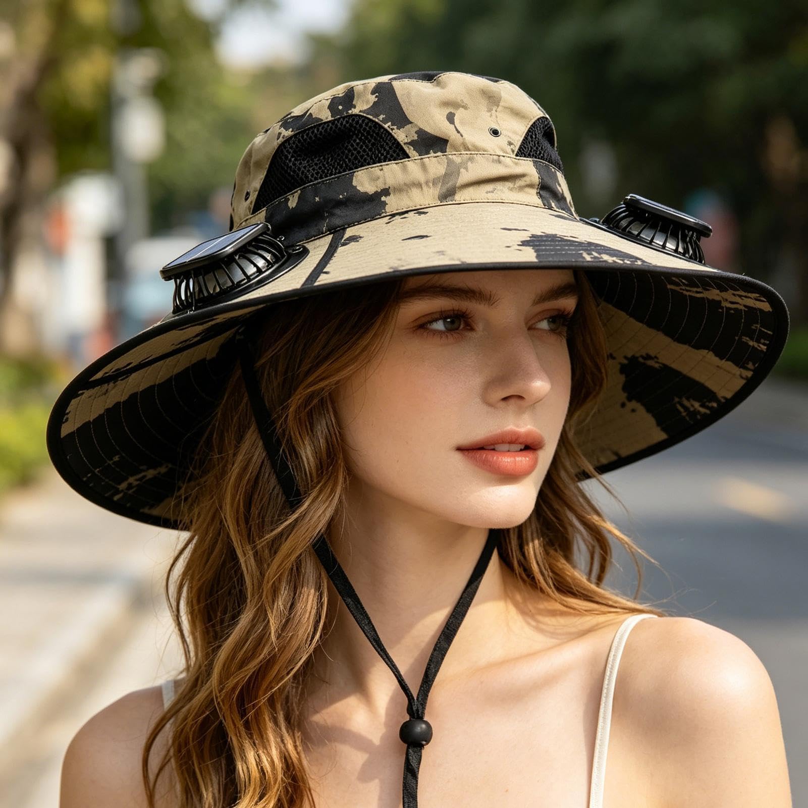 Chapeau de soleil pour homme et femme – Chapeau de soleil absorbant la transpiration à 3 vitesses avec bord renforcé pour activités de plein air, plage, camping, pêche, randonnée, golf, jardinage