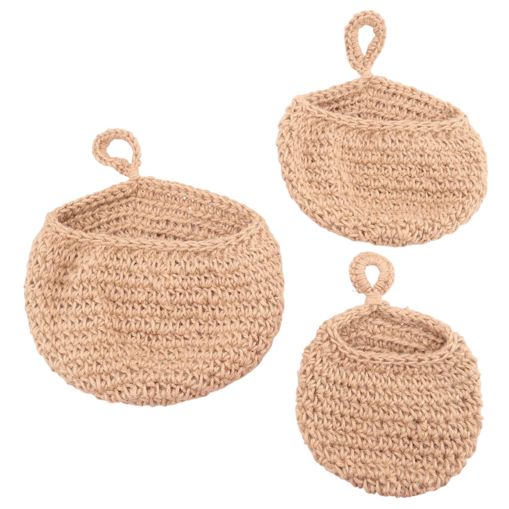CTRLZS Hanging Fruit Basket forKitchen, Hanging Wall Fruit Vegetable Baskets, Handwoven Decorative Hanging Kitchen Baskets