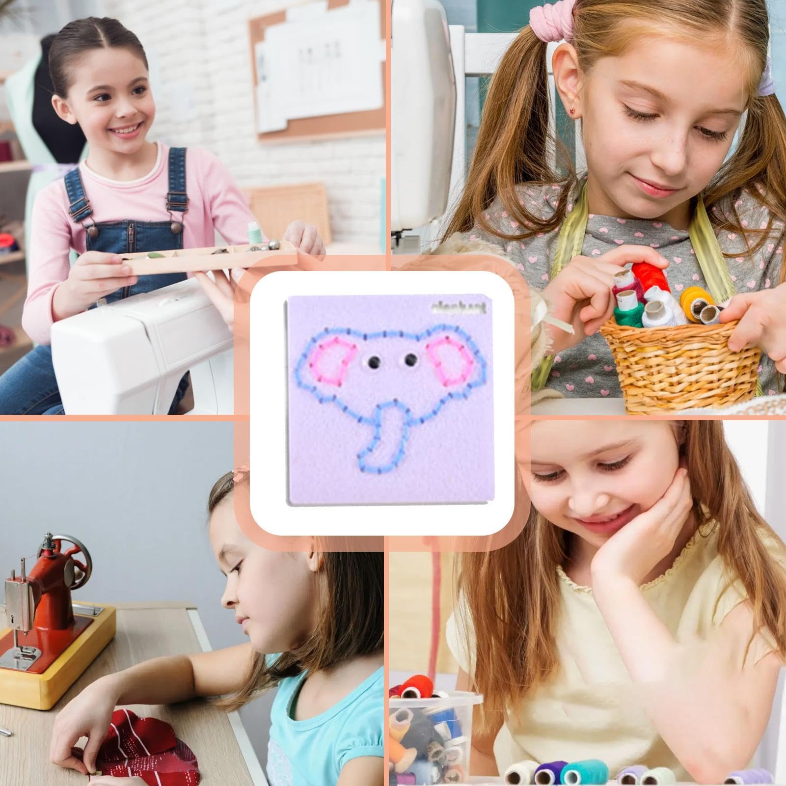 Tablero De Enhebrado Para Niños – Set Con 2 Bolígrafos Y 8 Cuerdas De Colores, Creatividad Y Motricidad Fina, 28x18.5 Cm
