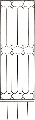 Miniatura 7 de H Potter Enrejado de jardín para plantas trepadoras, enrejados grandes de pared de metal, paneles verticales altos de hierro forjado para el hogar,