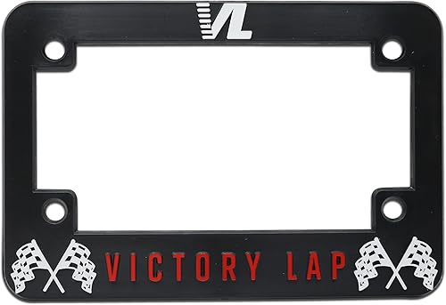 LP Frameworks Victory Lap - Marco universal para placa de matrícula para Nipsey Hussle, 1 paquete de cubierta de matrícula de motocicleta, soporte