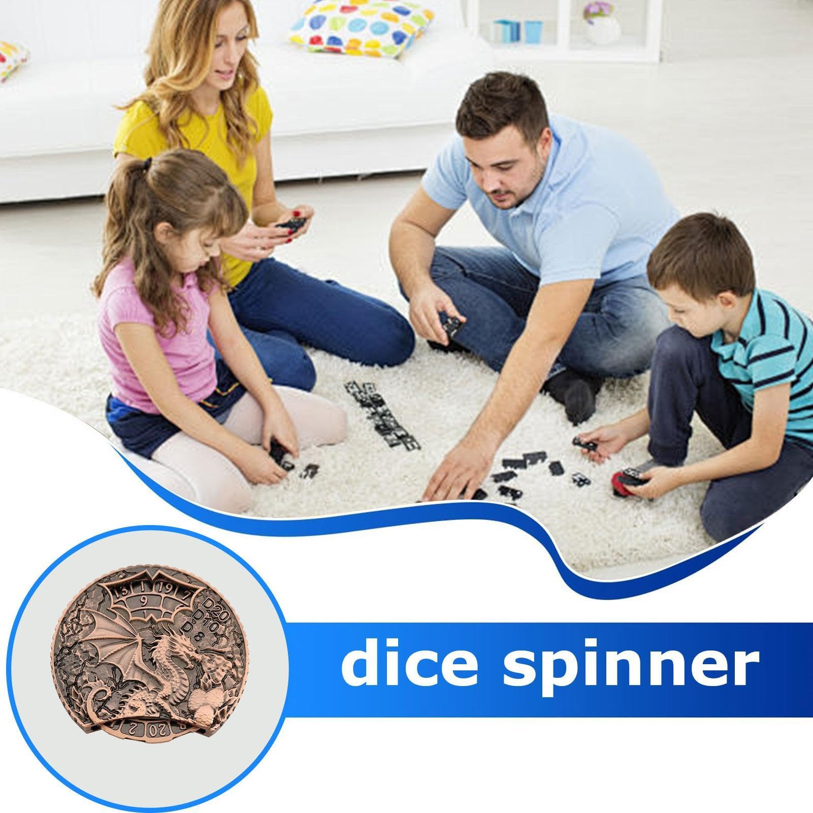 spinner, drago Fidget decorativi tutto in 1 | da tavolo di ruolo, fantastici per feste in metallo con spinner per adulti