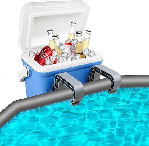 Pool Ice Chest,14-Quart Insulated Hard Poolside Cooler, Keeps Drinks Cold Up to 72 Hours,Fits for Poolside, Fishing,Camping,Above Ground Pool Accessories