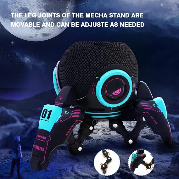 Echo Dot Stand Echo Dot Shell, Echo Dot Holder Table Stand Decorative Holder for Echo Dot 4/5th Generation - For Homepod Mini, Accessories, Portable Design, Bracket can be adjusted arbitrarily